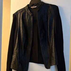 Peter Nygard Black Textured Women's Blazer